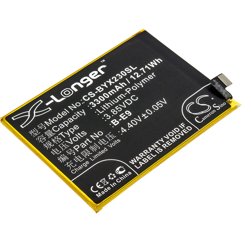 3.85V 3300mAh/12.71Wh Li-Polymer Mobile/SmartPhone Battery for BBK