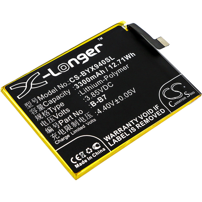 3.85V 3300mAh/12.71Wh Li-Polymer Mobile/SmartPhone Battery for BBK