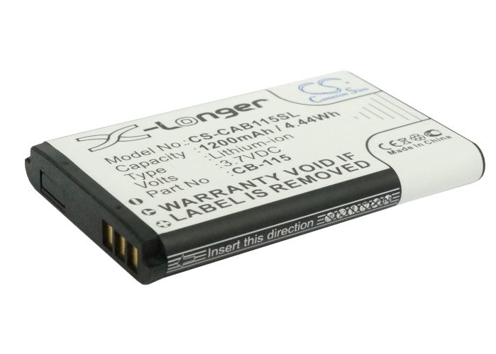 3.7V 1200mAh/4.44Wh Li-ion Mobile/SmartPhone Battery for CAT