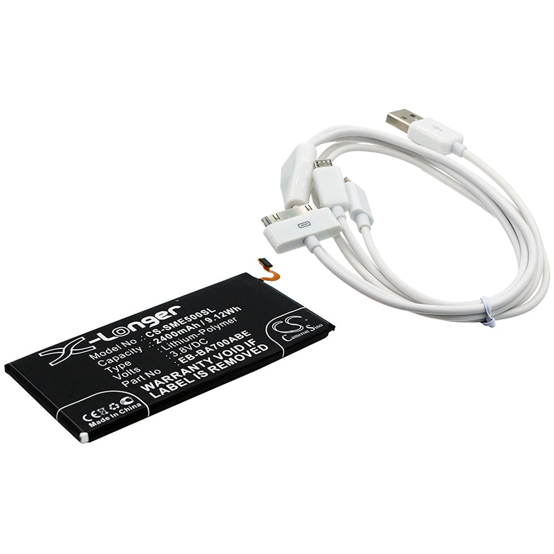 CS-CB033 Replacement Battery – Compatible with Galaxy E5, Galaxy E5 4G LTE, Galaxy E5 Duos 3G, Galaxy E5 Duos 4G, SM-E500D, SM-E500F, SM-E500F/DS, SM-E500H, SM-E500H/DS, SM-E500HQ, SM-E500M, SM-E500M/DS, SM-E500S, SM-E500YZ