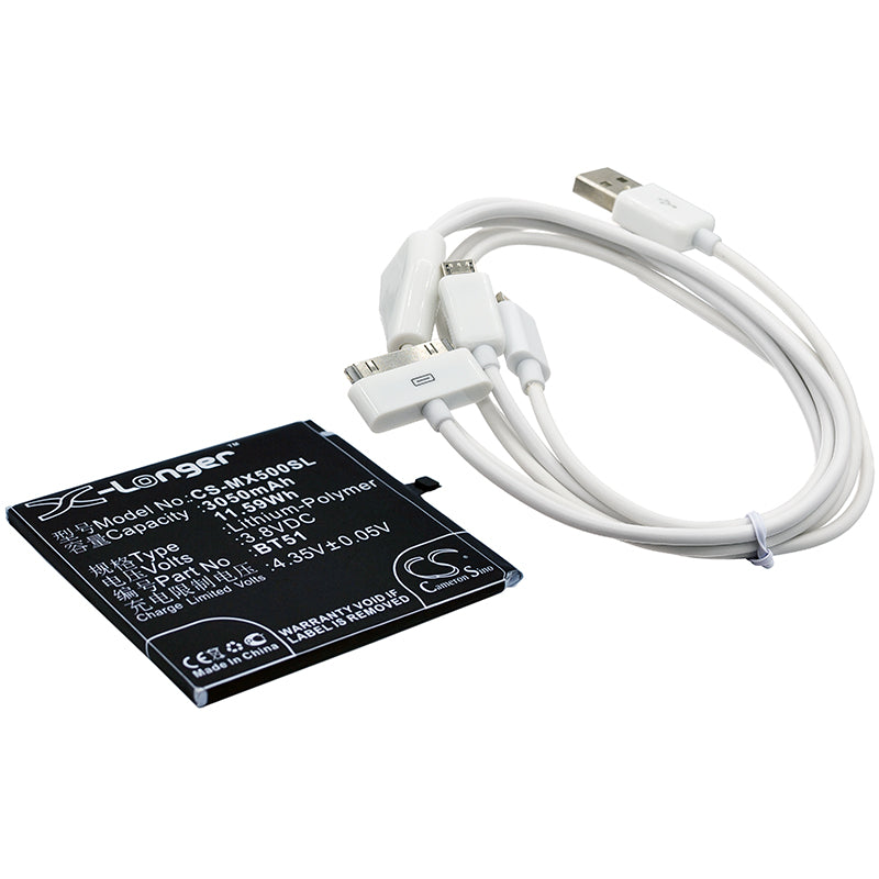CS-CB049 Replacement Battery – Compatible with M575 Dual SIM, M575M, M575U, MX5, MX5 Dual SIM