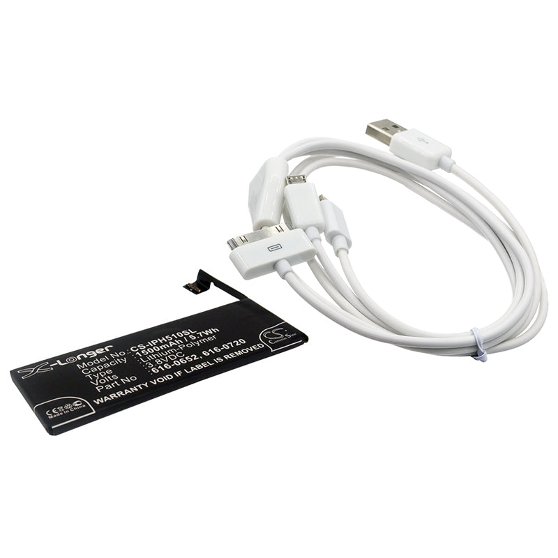 CS-CB060 Replacement Battery – Compatible with A1234, A1457, A1516, A1518, A1528, A1529, A1530, A1533, iPhone 5s, ME341LL/A, ME342LL/A, ME344LL/A, ME345LL/A, ME347LL/A, ME348LL/A, ME349LL/A