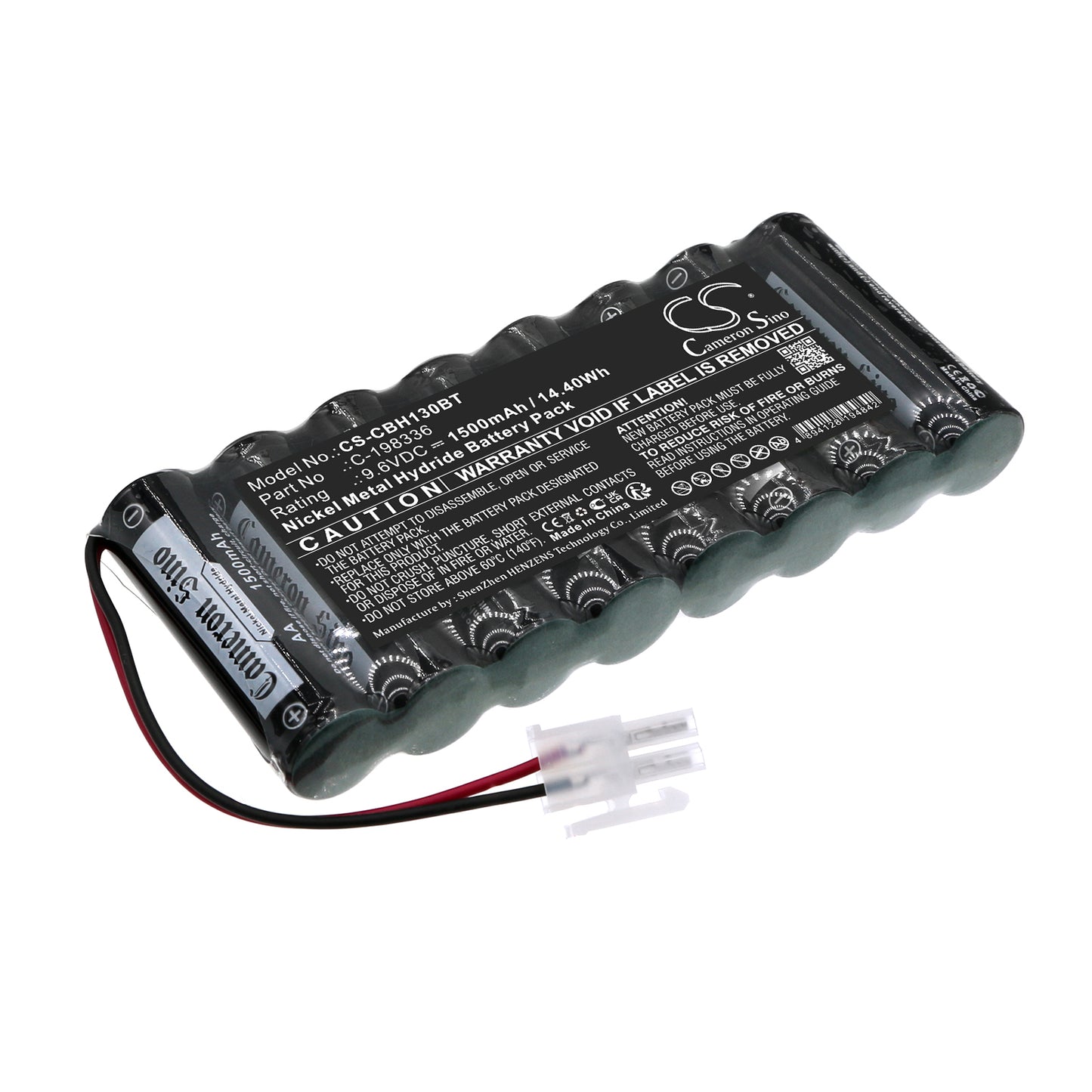CS-CBH130BT Replacement Battery – Compatible with Alarm, HTO-AA1.3"