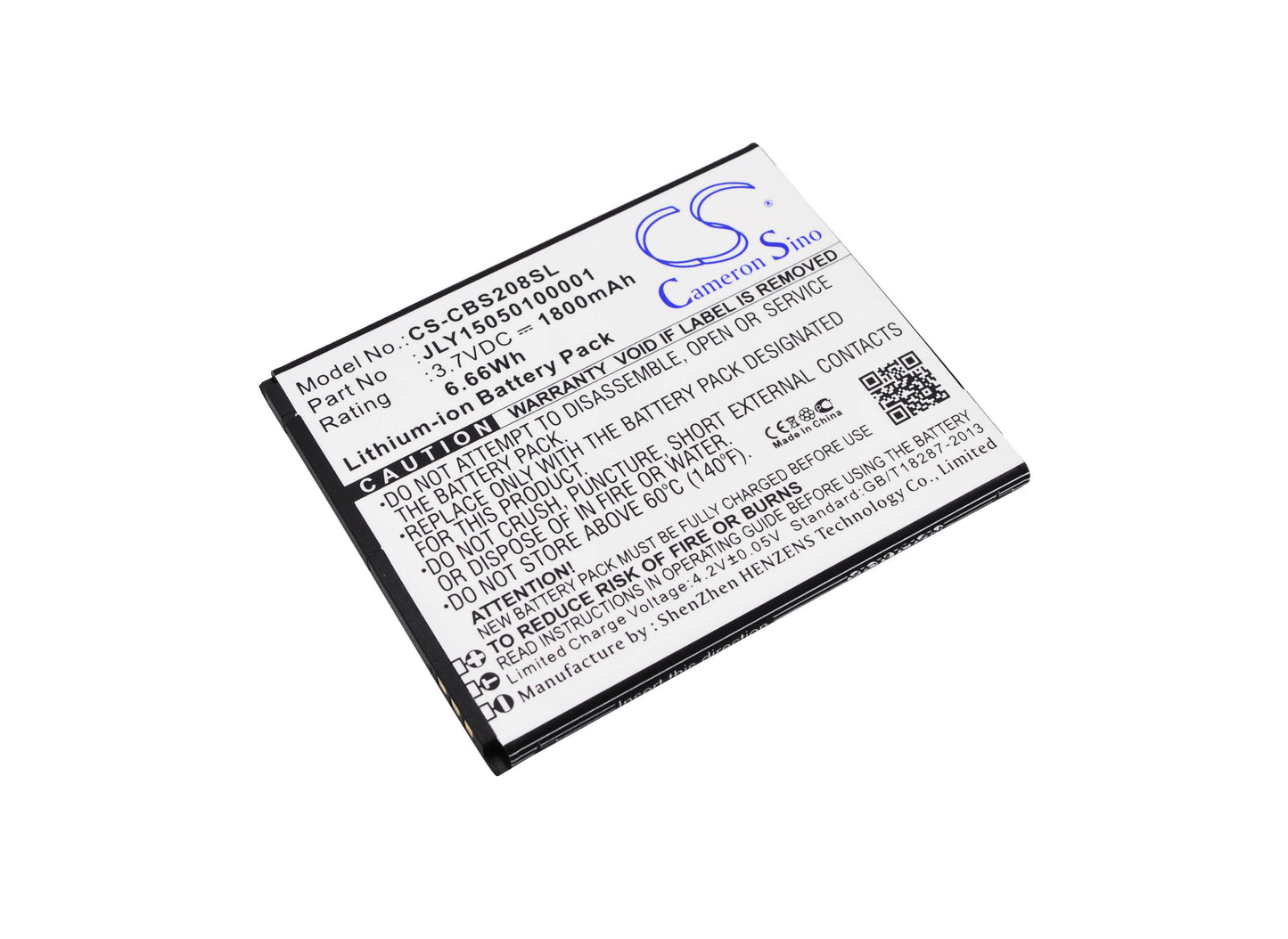 3.7V 1800mAh/6.66Wh Li-ion Mobile/SmartPhone Battery for Alta Calidad
