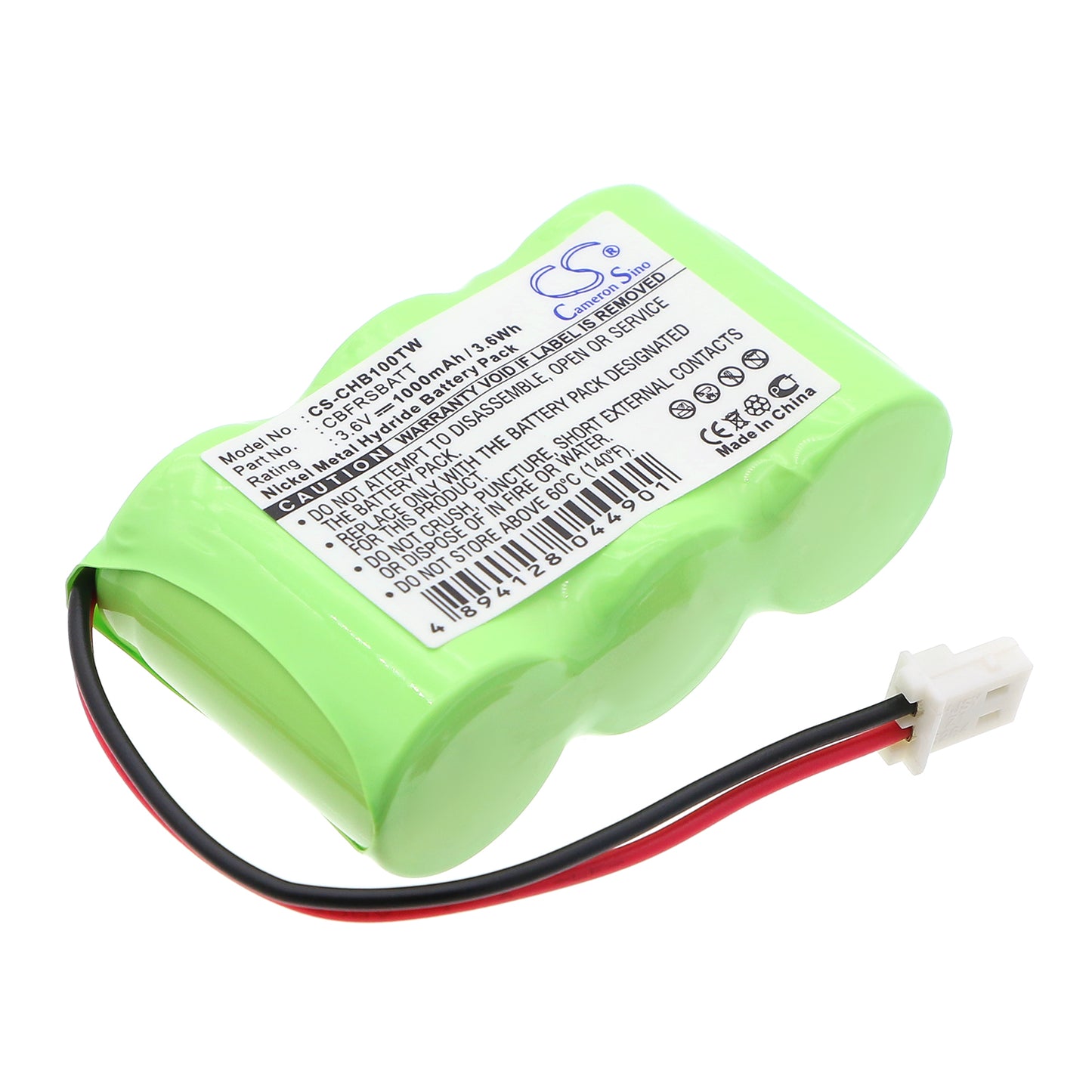 3.6V 1000mAh Ni-MH Two-Way Radio Battery for Chatter Box