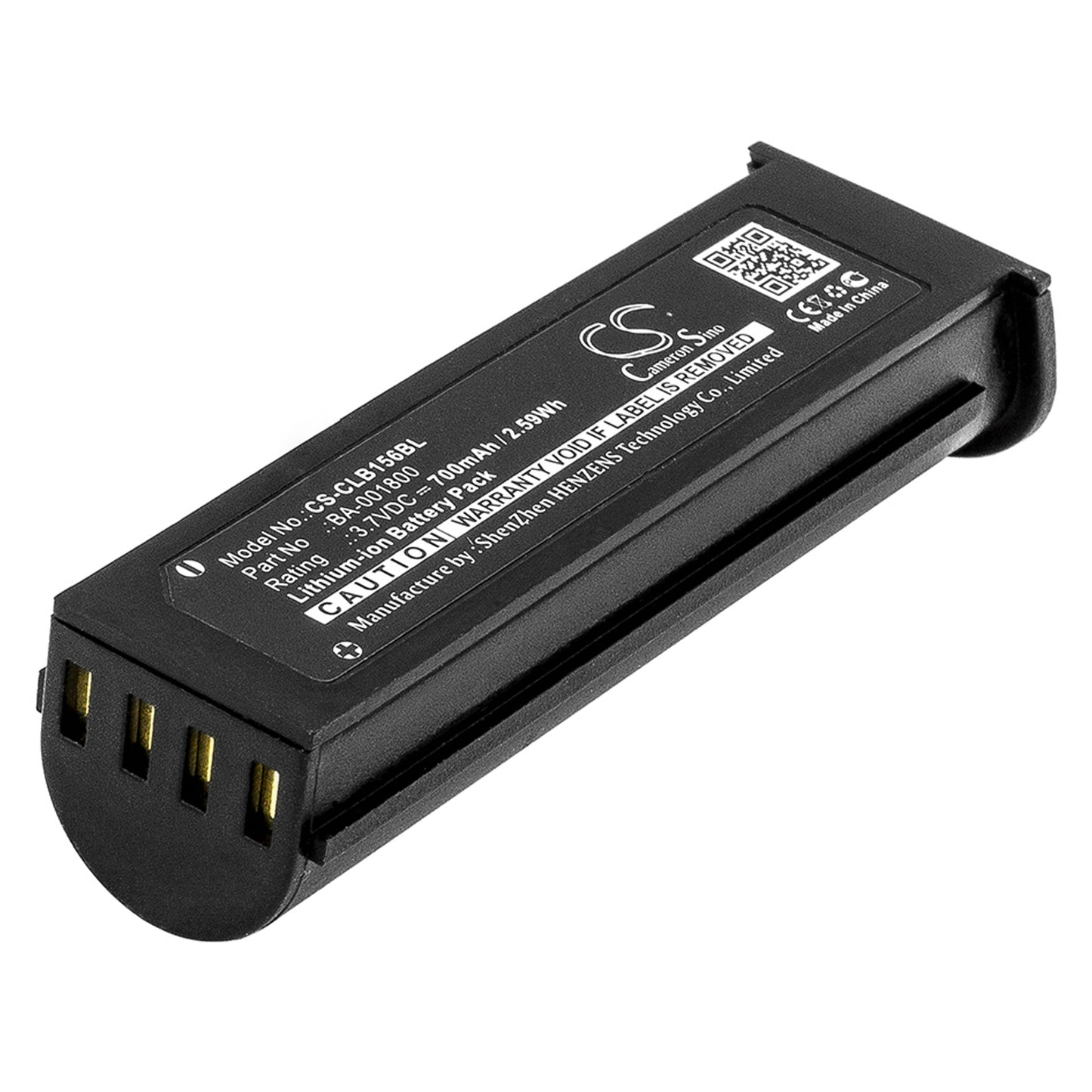 3.7V 700mAh/2.59Wh Li-ion Barcode/Scanner Battery for CipherLAB