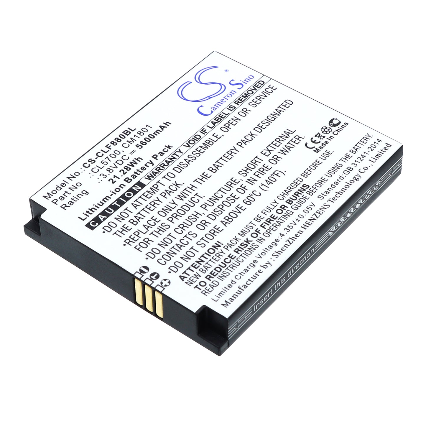 CS-CLF880BL Replacement Battery – Compatible with F880, F880P, F880PEU