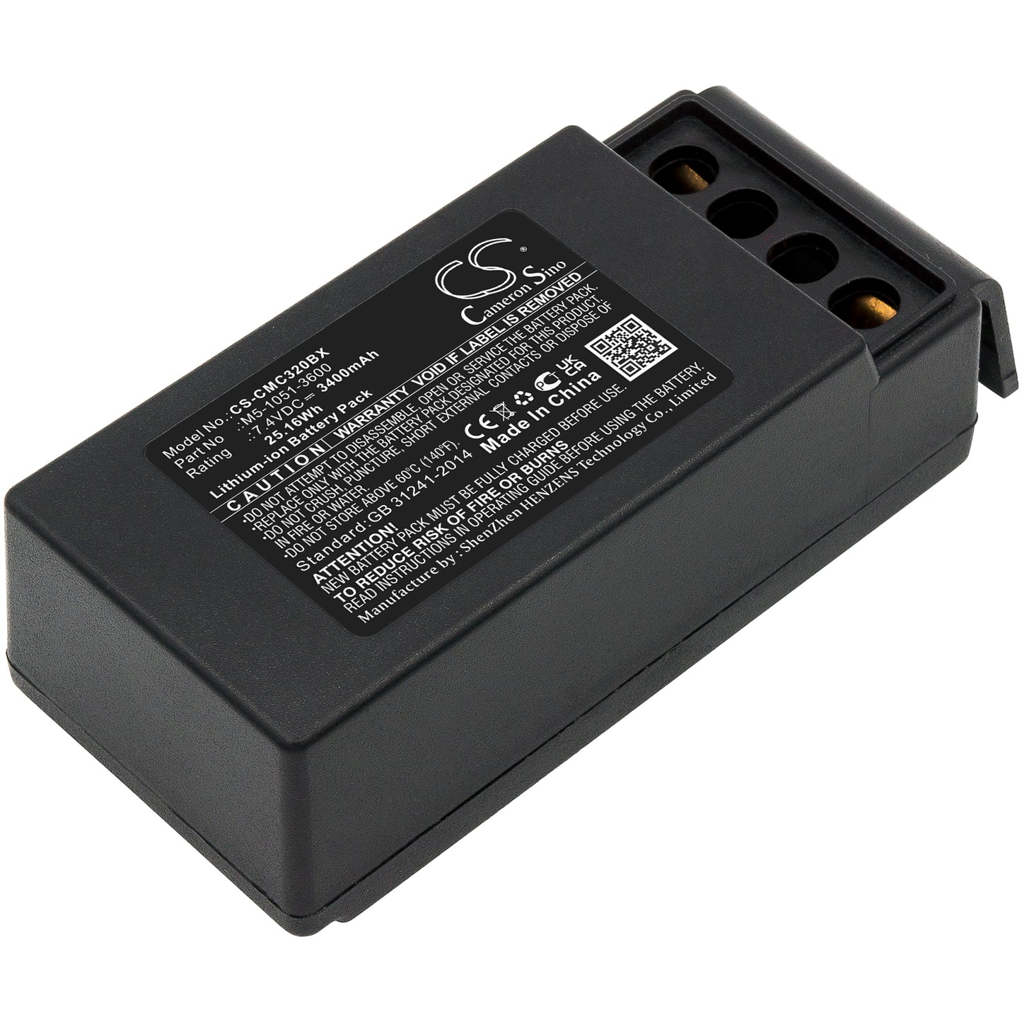 CS-CMC320BX Replacement Battery – Compatible with M9-1051-3600 EX, MC-3, MC-3000