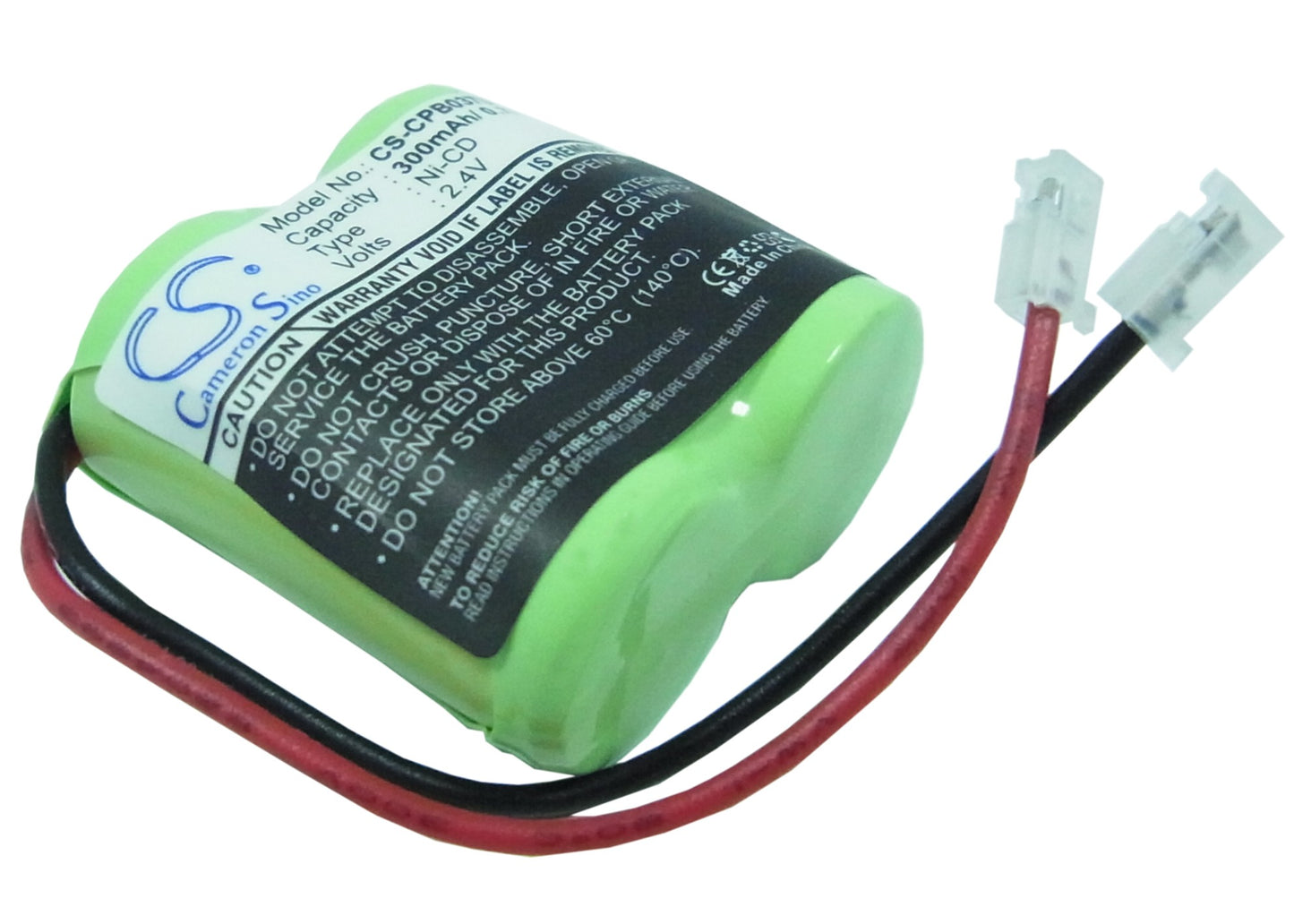 2.4V 300mAh Ni-CD Cordless Phone Battery for Universal