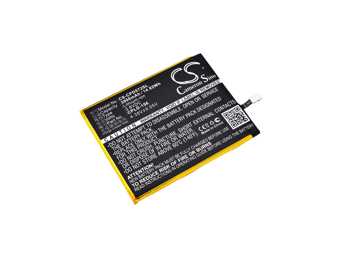 3.8V 3900mAh/14.82Wh Li-Polymer Mobile/SmartPhone Battery for Coolpad