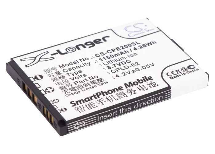 3.7V 1150mAh/4.26Wh Li-ion Mobile/SmartPhone Battery for Coolpad