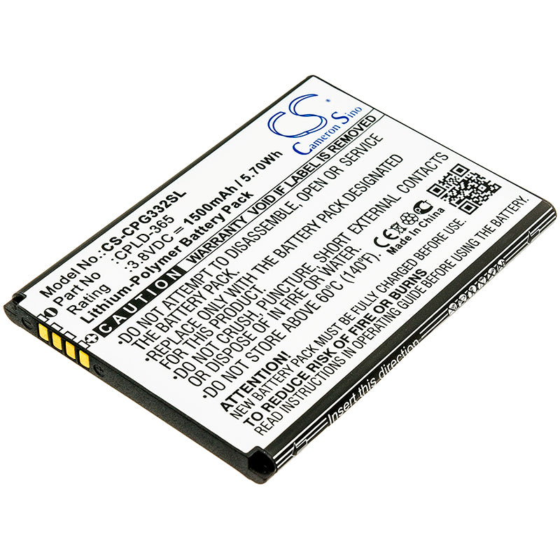 3.8V 1500mAh/5.70Wh Li-Polymer Mobile/SmartPhone Battery for Coolpad