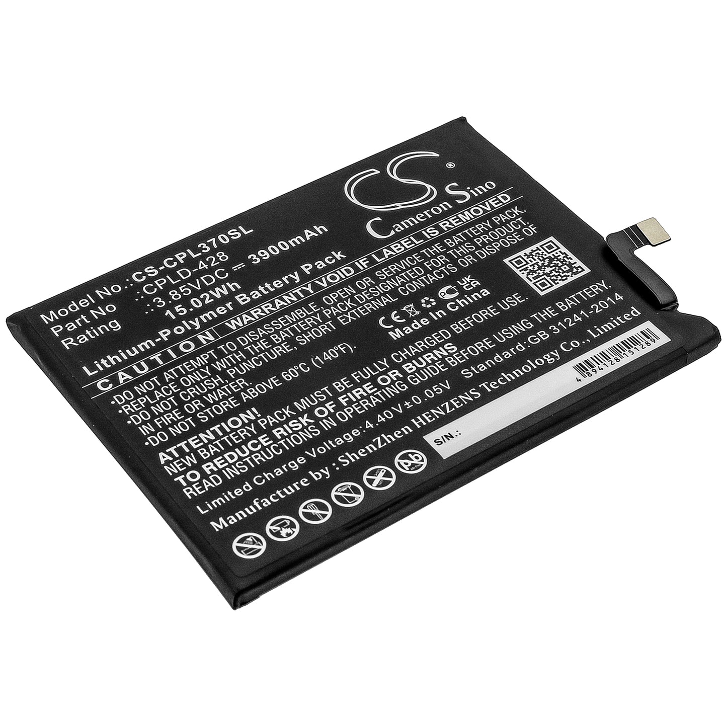 CS-CPL370SL Replacement Battery – Compatible with CP3705AS, Legacy