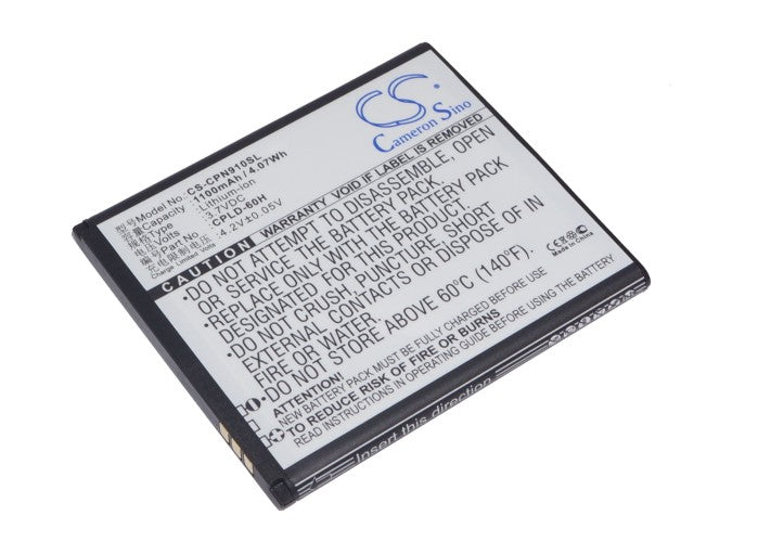 3.7V 1100mAh/4.07Wh Li-ion Mobile/SmartPhone Battery for Coolpad