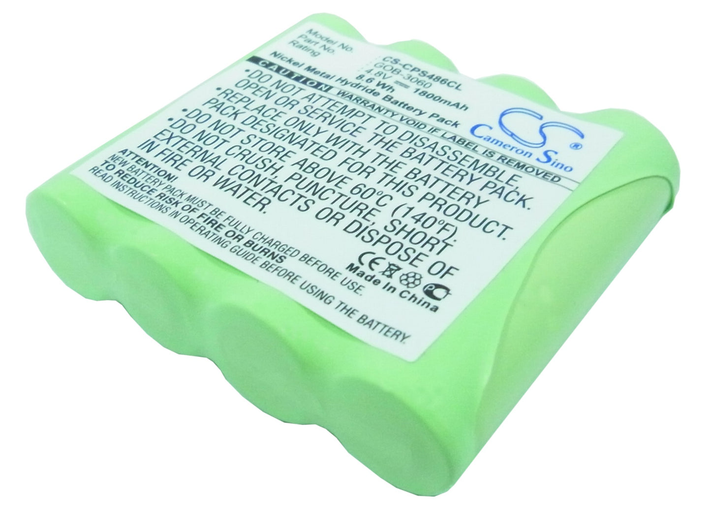 4.8V 1800mAh/8.6Wh Ni-MH Cordless Phone Battery for Urmet