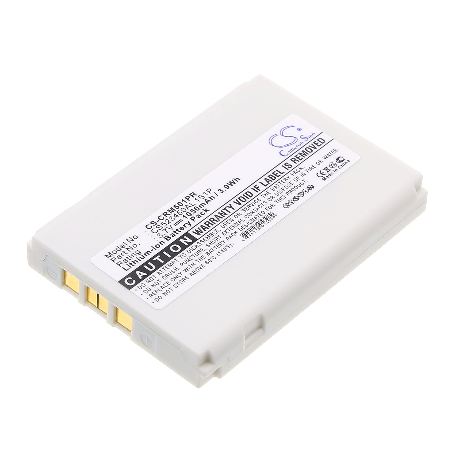 3.7V 1050mAh/3.89Wh Li-ion Pager Battery for CriticalResponse