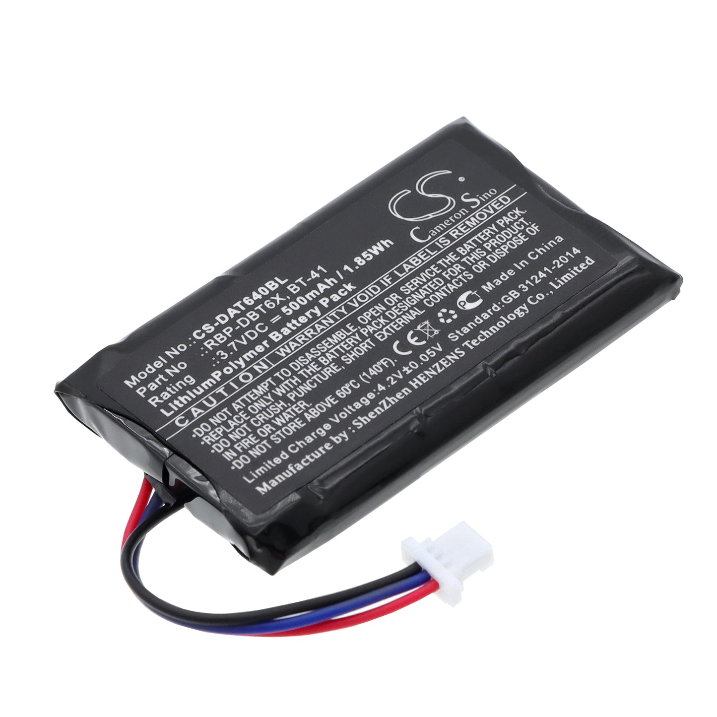 CS-DAT640BL Replacement Battery – Compatible with RBP-6400, RIDA DBT6400