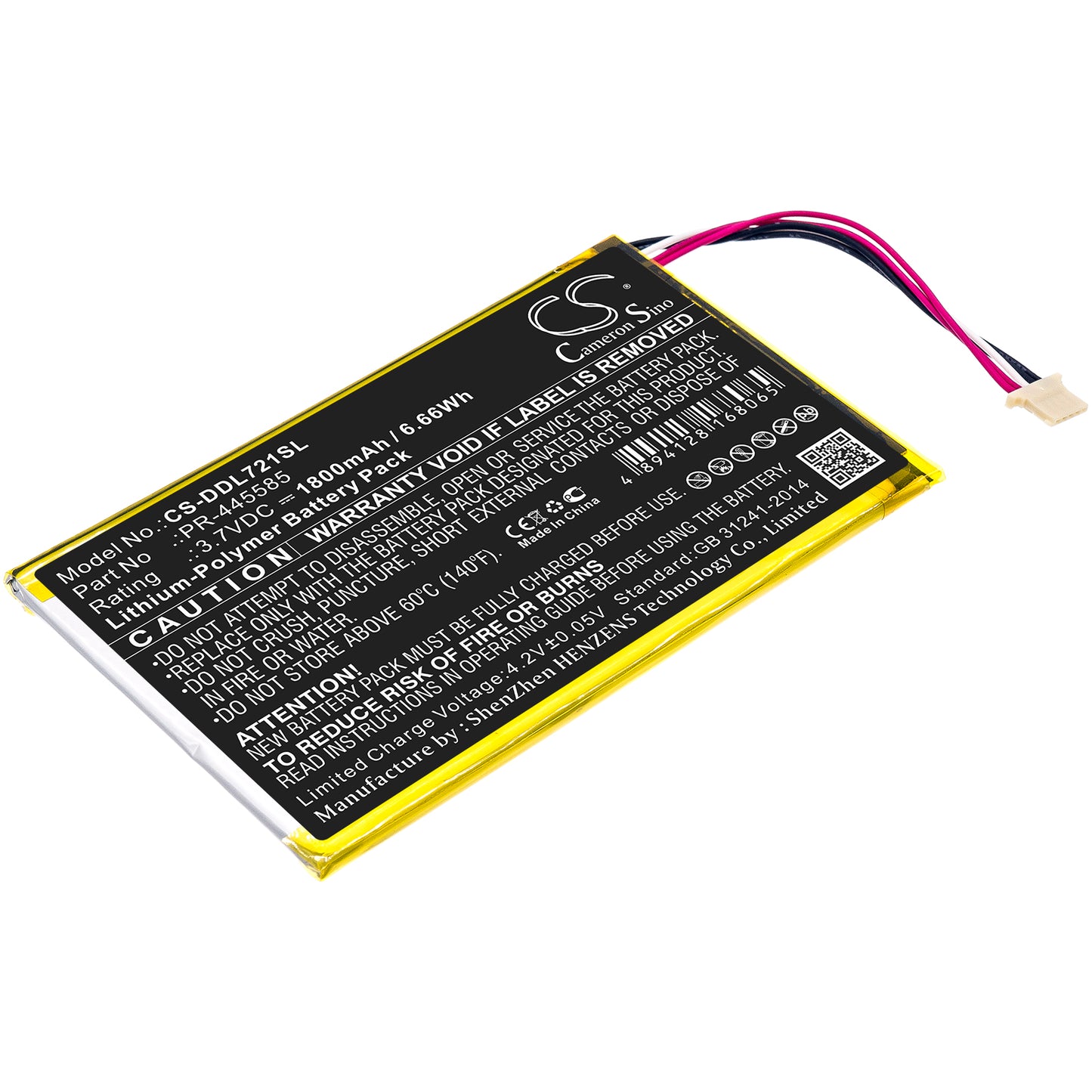 CS-DDL721SL Replacement Battery – Compatible with DL7006, KB 7"