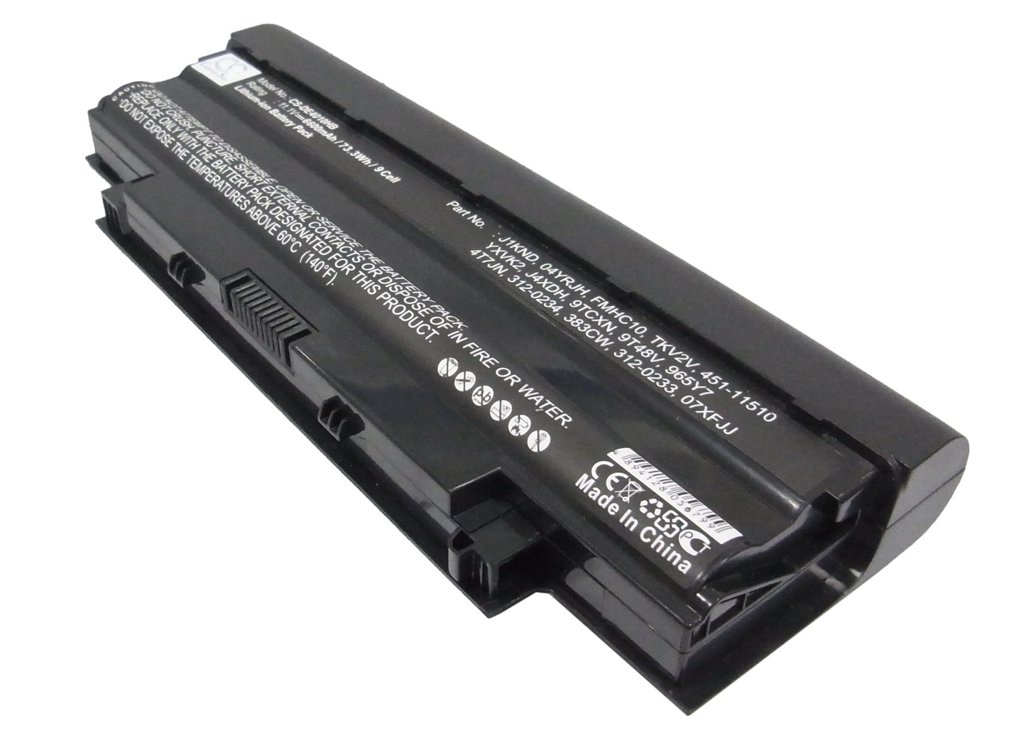 11.1VV 6600mAh/73.26Wh Li-ion Notebook/Laptop Battery for DELL