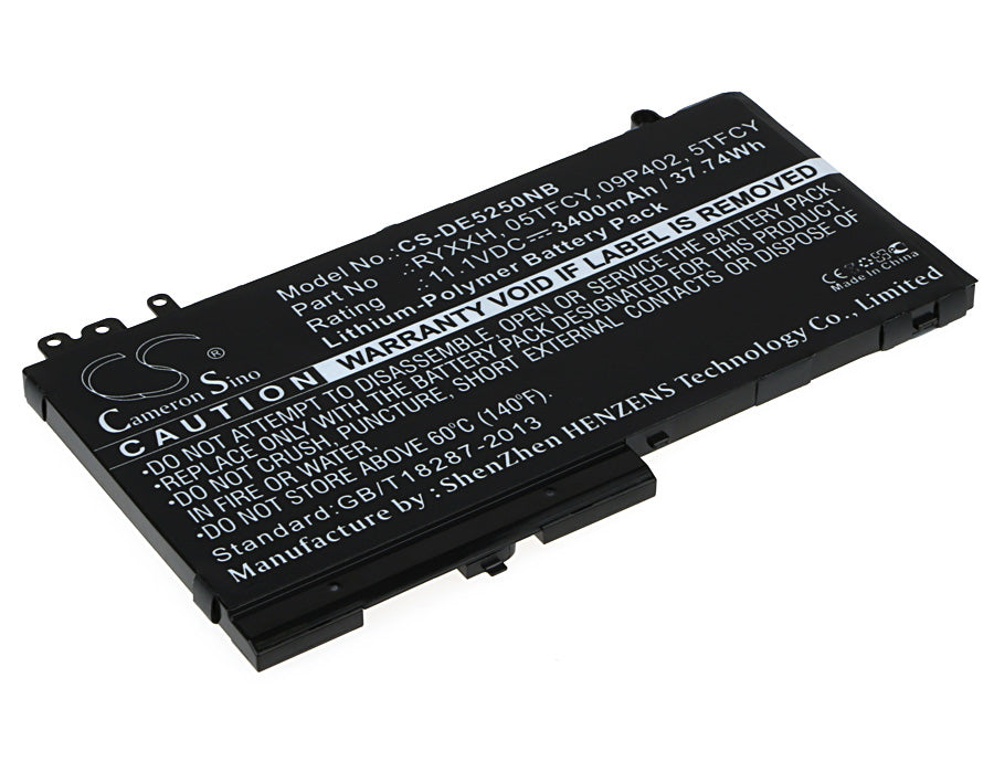 11.1V 3400mAh/37.74Wh Li-Polymer Notebook/Laptop Battery for DELL