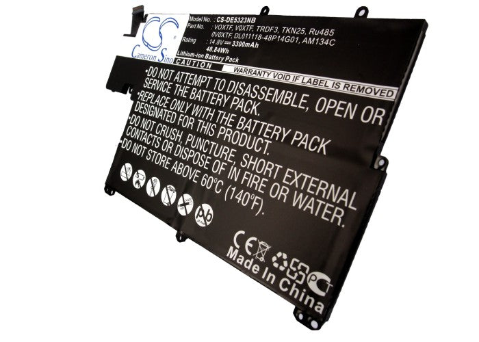 14.8V 3300mAh/48.84Wh Li-ion Notebook/Laptop Battery for DELL