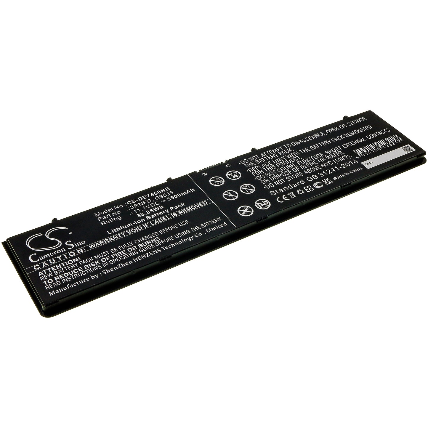 11.1V 3500mAh/38.85Wh Li-ion Notebook/Laptop Battery for DELL
