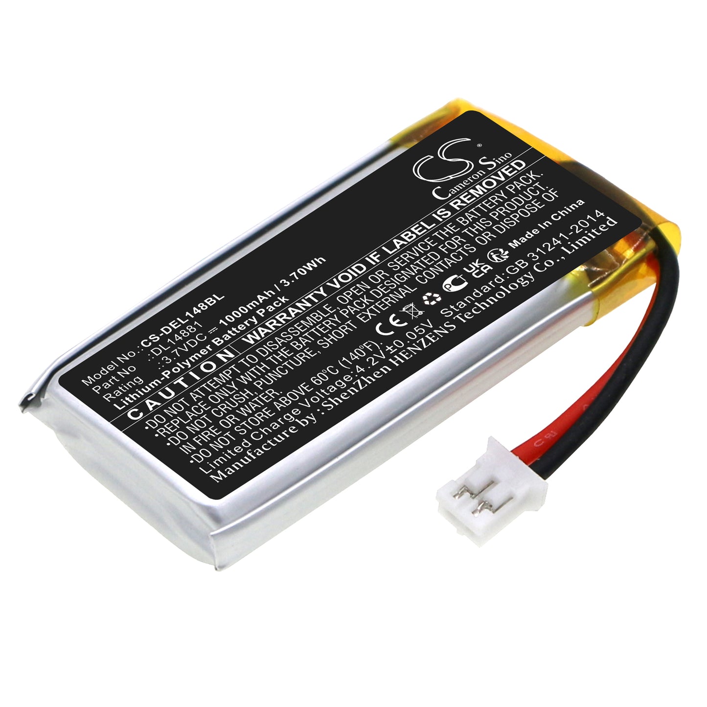 CS-DEL148BL Replacement Battery – Compatible with 14951w