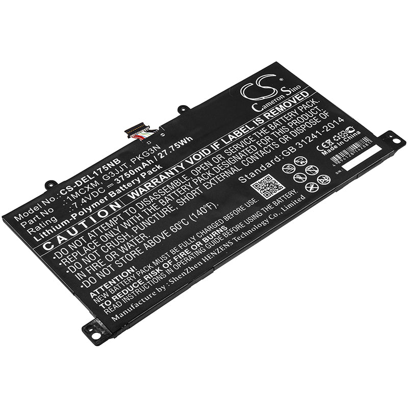 7.4V 3750mAh/27.75Wh Li-Polymer Notebook/Laptop Battery for DELL