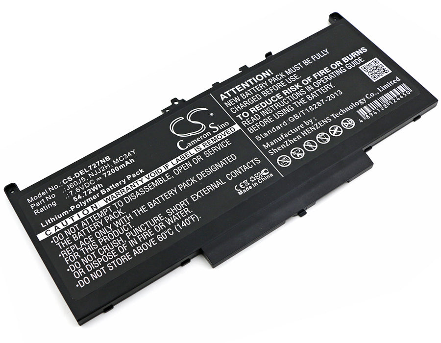CS-DEL727NB Replacement Battery – Compatible with Latitude 12 E7270, Latitude 12 E7470, Latitude 14 E7470, Latitude 14 E7470(N007L7470158, Latitude 14 E7470(N015L7470154, Latitude 14 E7470(N016L7470158, Latitude 14 E7470(N019L7470178, Latitude 14 E7470(N021L7470154, Latitude 14 E7470(N022L7470154, Latitude 14 E7470(N023L7470158, LATITUDE E7270, Latitude E7270 N002L72701580CN, Latitude E7270 N004L72701540CN, Latitude E7270 N005L72701540CN, Latitude E7270 N006L72701580CN, Latitude E7270