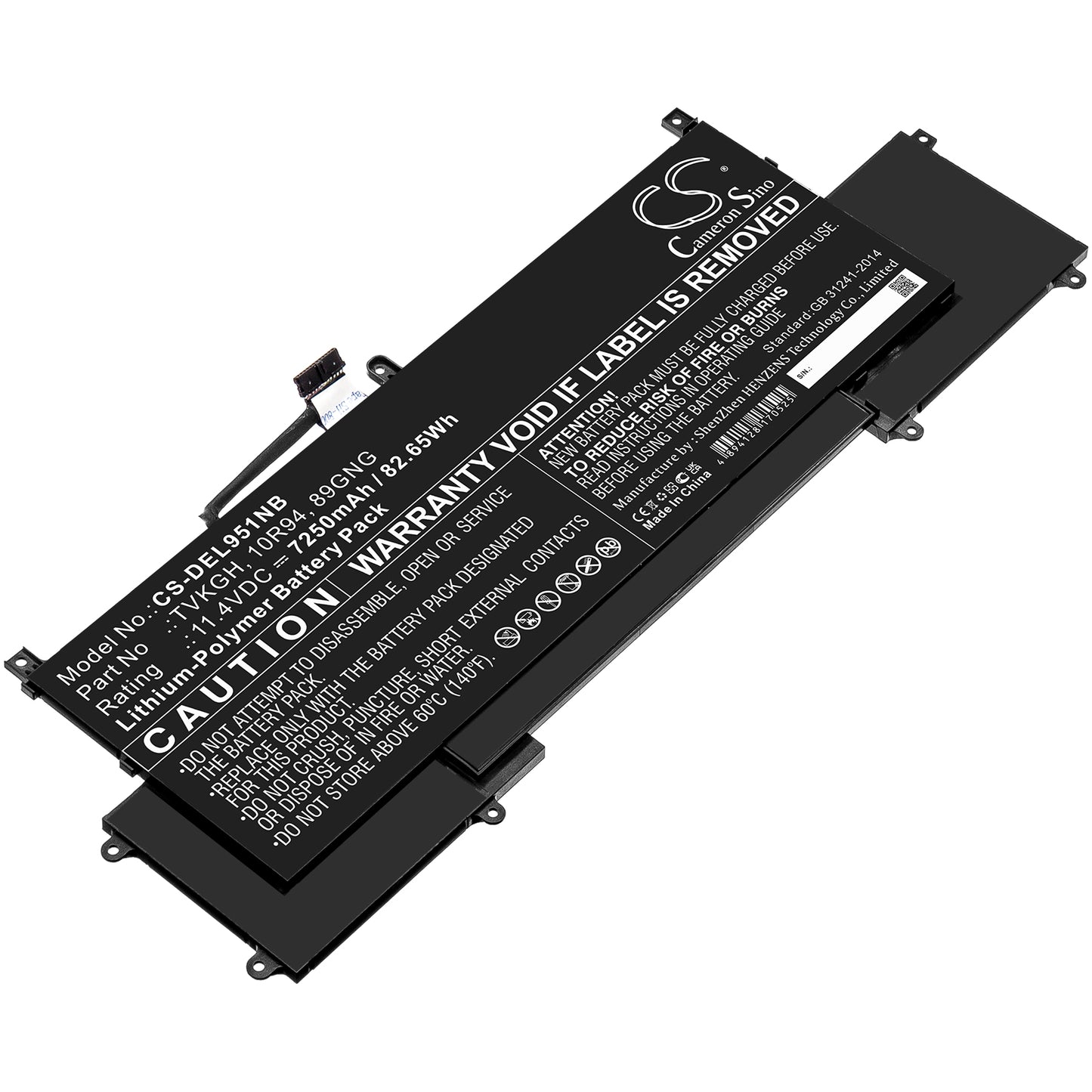CS-DEL951NB Replacement Battery – Compatible with Latitude 9510 2-in-1, Latitude 9520 2-in-1