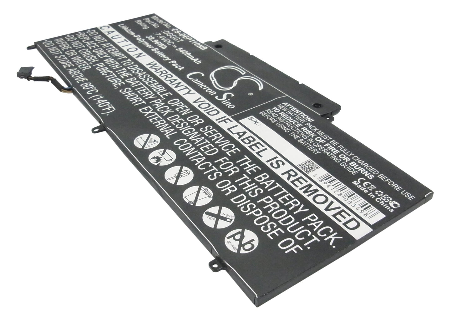 CS-DEP110NB Replacement Battery – Compatible with XPS 11, XPS11-1308T, XPS11-1508T, XPS11D, XPS11D-1308T, XPS11D-1508T, XPS11R, XPS11R-1508T, XPS11S