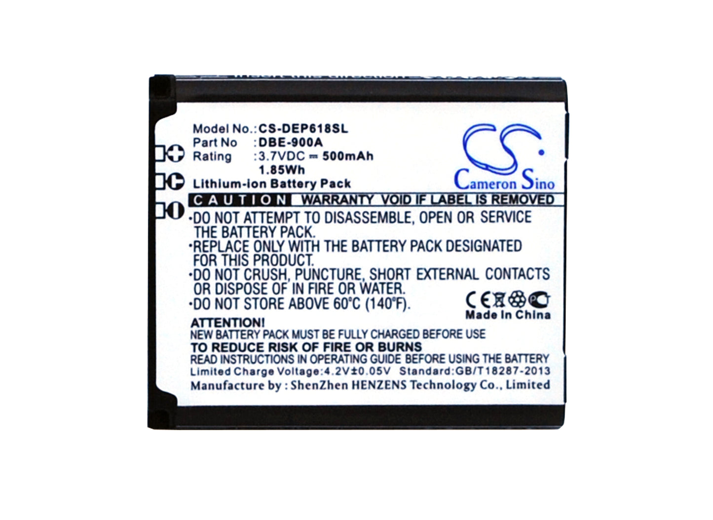 CS-DEP618SL 500mAh / 1.85Wh Suitable for Doro Phoneeasy 618