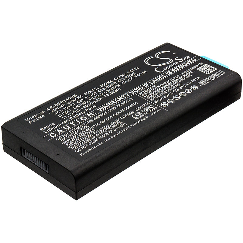 CS-DER740NB Replacement Battery – Compatible with Latitude 12 7204, Latitude 14 7404, Latitude 14 Rugged 5404, Latitude 14 Rugged 7404, Latitude 14 Rugged Extreme 740, Latitude E5404, Latitude E7404