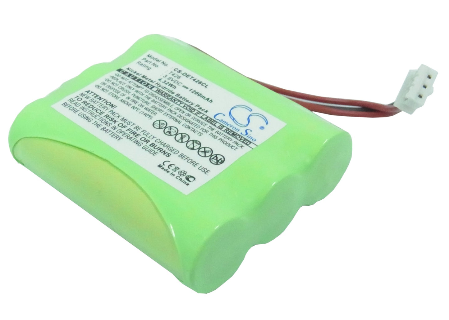3.6V 1200mAh Ni-MH Cordless Phone Battery for Commodore