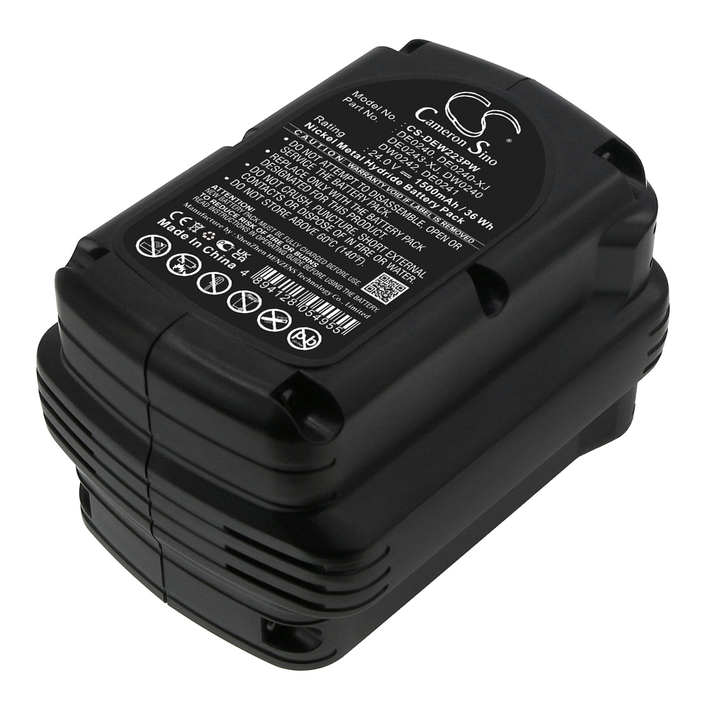 24V 1500mAh Ni-MH Power Tools Battery for Dewalt