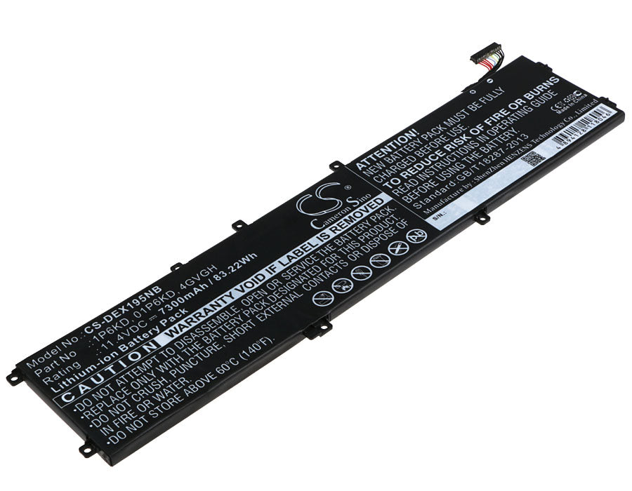 11.4V 7300mAh/83.22Wh Li-ion Notebook/Laptop Battery for DELL