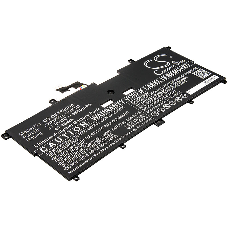 CS-DEX680NB Replacement Battery – Compatible with N003X9365-D1516FCN, N006X9365-D1726QCN, XPS 13 9365, XPS 13 9365 2-in-1, XPS 13-9365-D1605TS, XPS 13-9365-D1805TS, XPS 13-9365-D2805TS, XPS 13-9365-D3605TS, XPS 13-9365-D3805TS, XPS 13-9365-D4605TS, XPS 13-9365-D5505TS, XPS 13-9365-D5705TS, XPS 13-9365-D6501TS, XPS 13-9365-D6505TS, XPS 13-9365-D6701TS, XPS 13-9365-D6705TS, XPS 13-9365-D6801TS, XPS 13-9365-D6805TS, XPS 9365 2-in-1