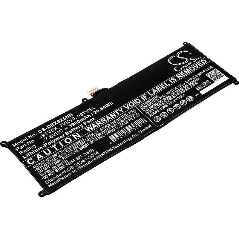 CS-DEX925NB Replacement Battery – Compatible with Latitude 12 7275, Latitude 12 E7275, XPS 12, XPS 12 2in1 9250, XPS 12 9250, XPS 12 9250 4K, XPS 12-9250-D1308TB, XPS 12-9250-D1508TB, XPS 12-9250-D1608TB, XPS 12-9250-D2308TB, XPS 12-9250-D2508TB, XPS 12-9250-D2608TB, XPS 12-9250-D4305TB, XPS 12-9250-D4308TB, XPS 12-9250-D4505TB, XPS 12-9250-D4508T, XPS 12-9250-D4605TB