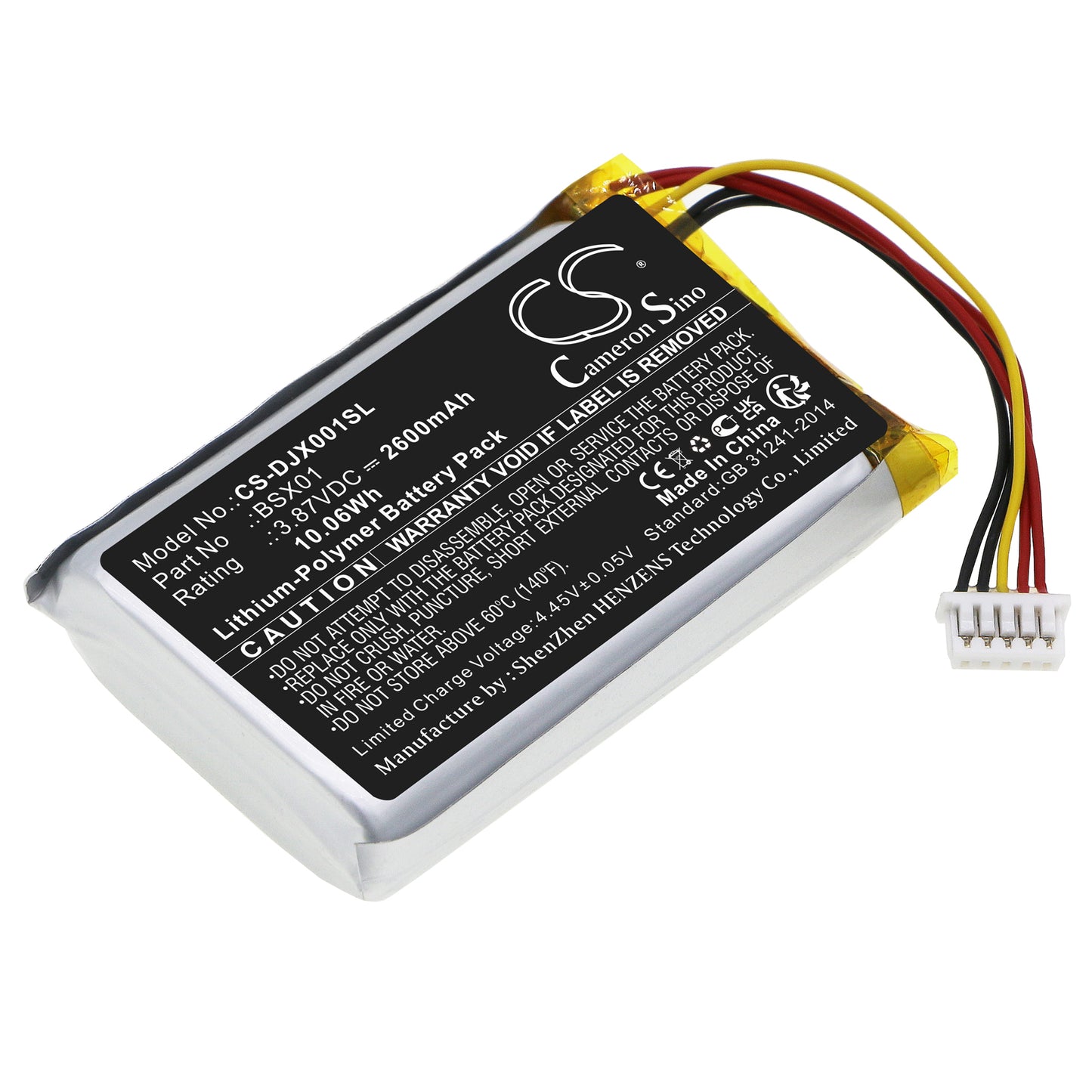 CS-DJX001SL Replacement Battery – Compatible with ASB01, MIC wireless microphone Chargi