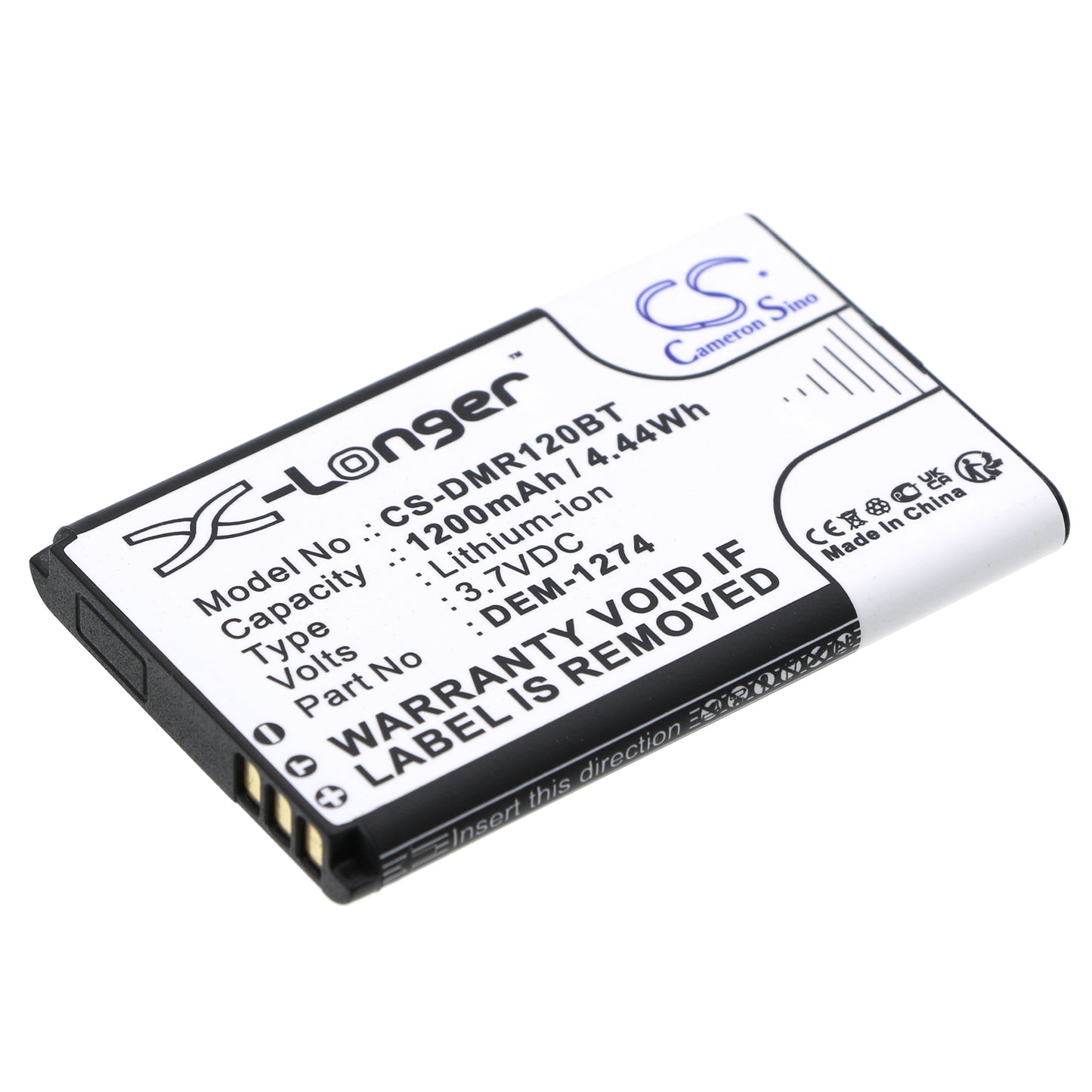 CS-DMR120BT Replacement Battery – Compatible with K32RF, PAR-120