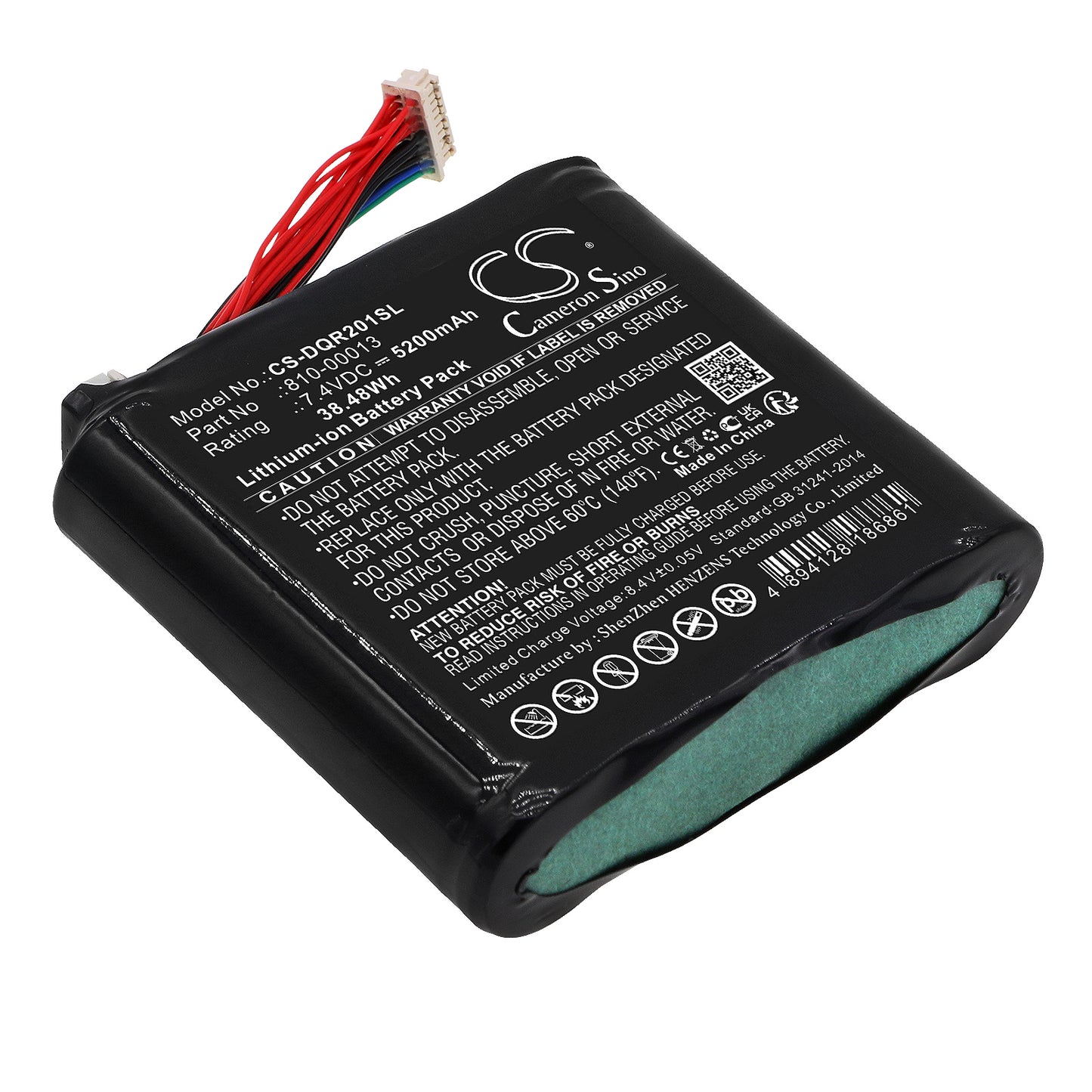 CS-DQR201SL Replacement Battery – Compatible with DQR002001, Smart Glasses