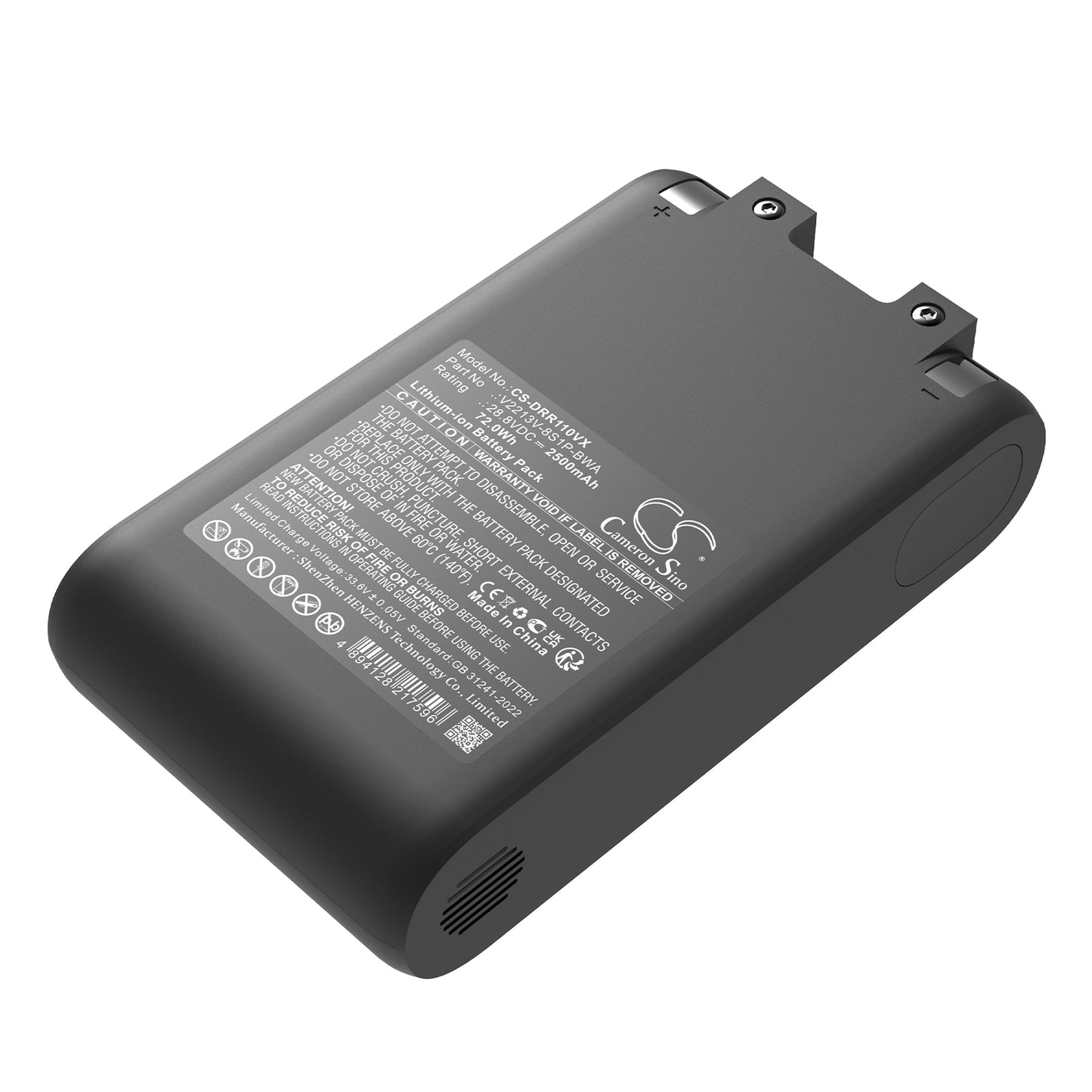 CS-DRR110VX Replacement Battery – Compatible with R10 Pro, R10 Pro Cordless Vacuum Cleane