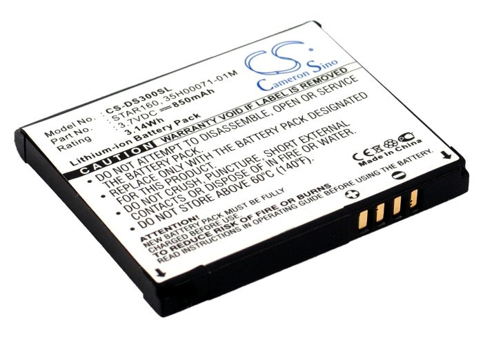 3.7V 850mAh/3.14Wh Li-ion Mobile/SmartPhone Battery for Qtek