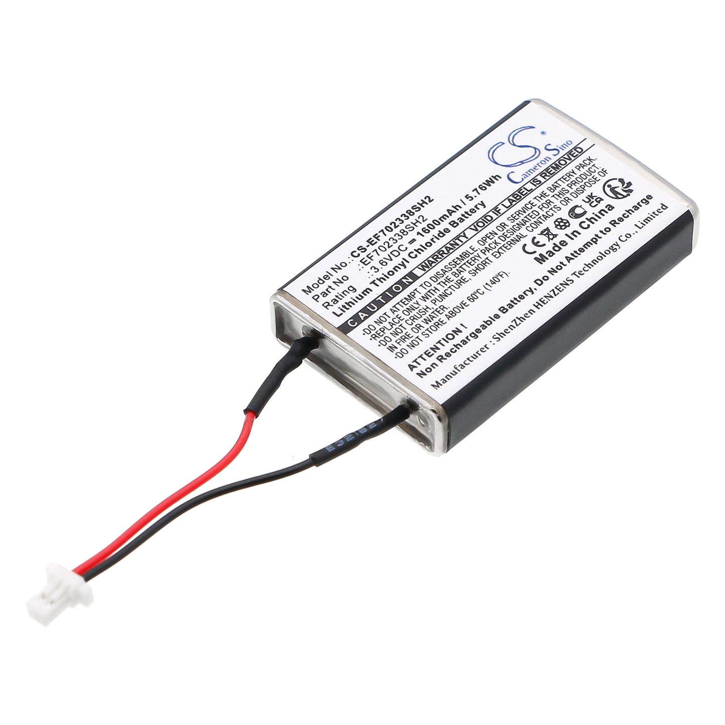 CS-EF702338SH2 Replacement Battery – Li-SOCl2 3.6 1600mAh / 5.76Wh