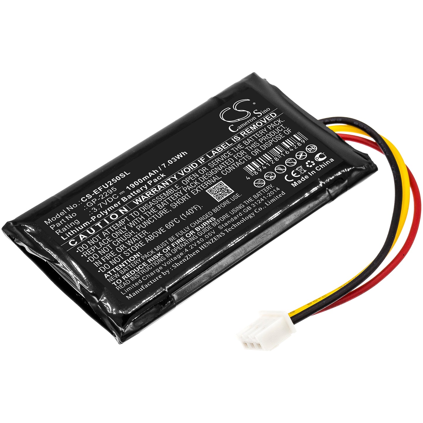 CS-EFU250SL Replacement Battery – Compatible with Optical Power Expert PX1, Optical Power Expert PX1 Pro, PX1, PX1 Optical Power Expert, PX1-H-PRO-FOAS-U25, PX1-S-PRO-FOAS-U25