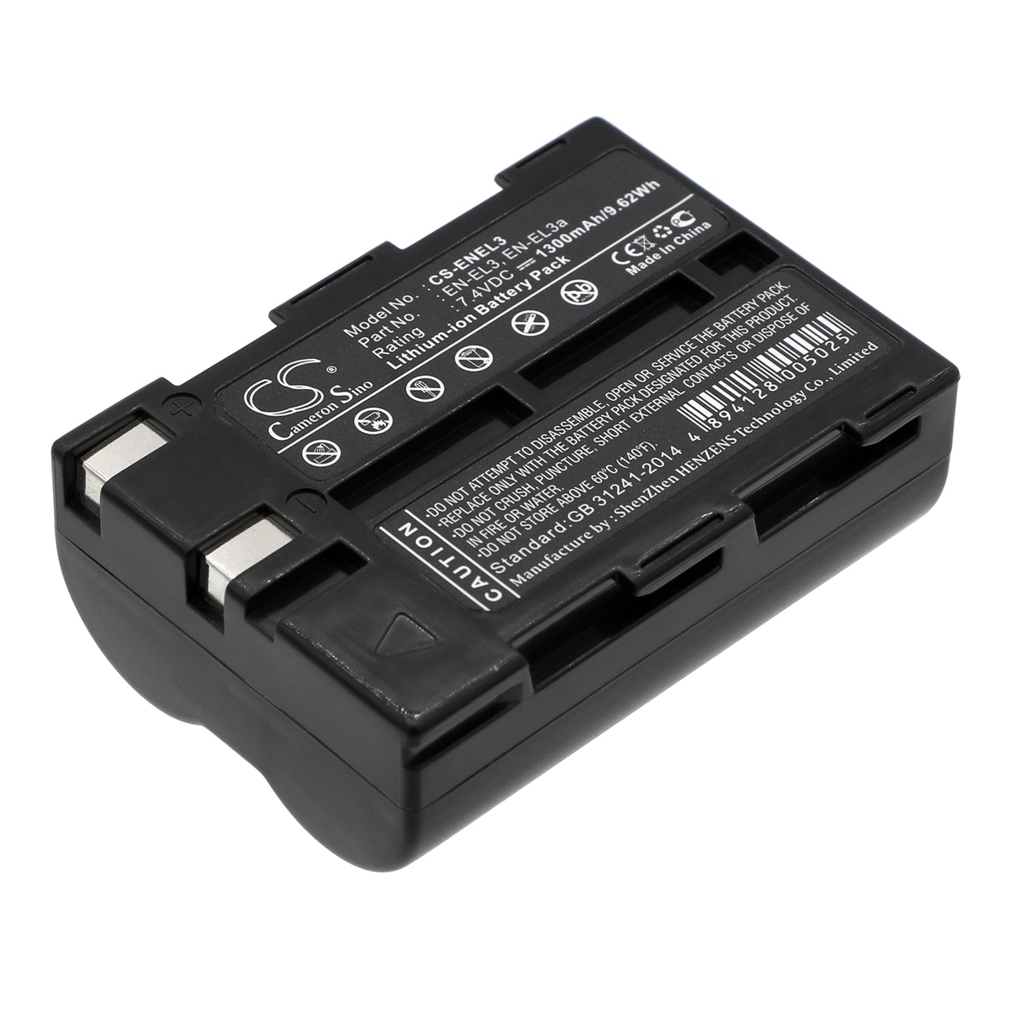 7.4V 1300mAh Li-ion Camera Battery for Nikon