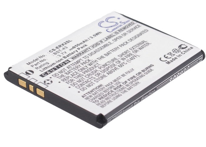 3.7V 950mAh/3.52Wh Li-ion Mobile/SmartPhone Battery for Sony Ericsson