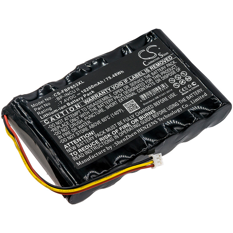 CS-FBP653XL Replacement Battery – Compatible with Biomedical INCU II Incubator, Radiant Warmer Analyzer