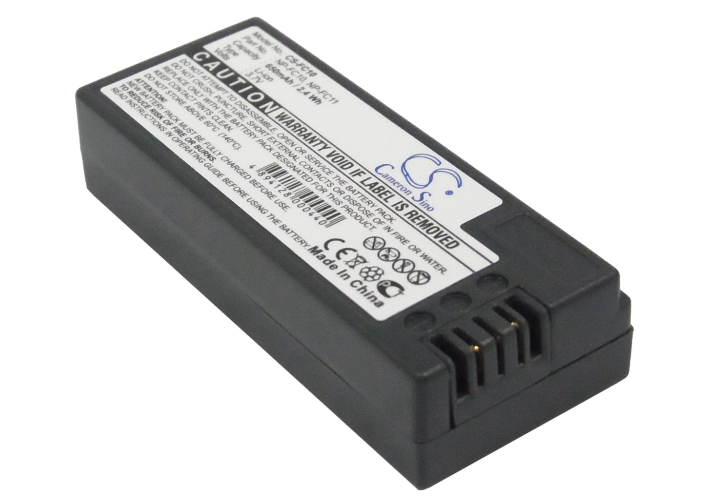 3.7V 650mAh Li-ion Camera Battery for Sony