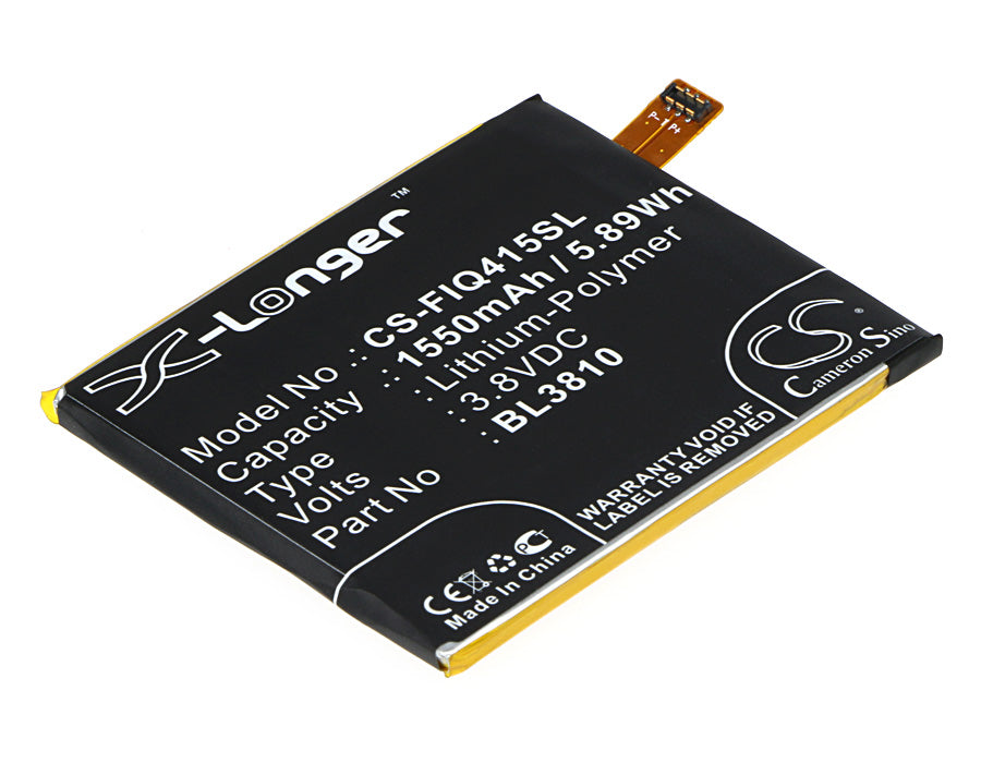 3.8V 1550mAh/5.89Wh Li-Polymer Mobile/SmartPhone Battery for Fly